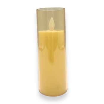 Lumanare LED pahar sticla color 14.5x5cm