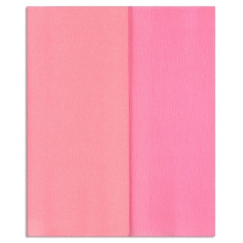 Hartie creponata Gloria Doublette roze deschis-roz, cod 3317 AFO