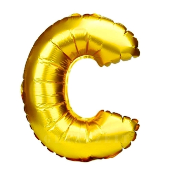 Balon gonflabil auriu 55 cm litera C AFO