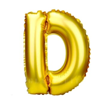 Balon gonflabil auriu 55 cm litera D AFO